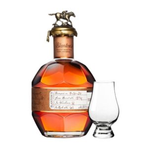 Blanton's Straight From The Barrel Bourbon Whiskey 700mL With Glencairn Glass